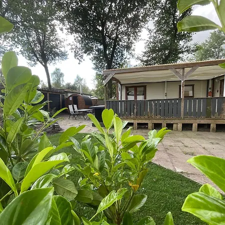 Veluwe Vakanties With Private Barrel Sauna - With Pool Bar And Restaurant Facilities In The Veluwe National Park Putten